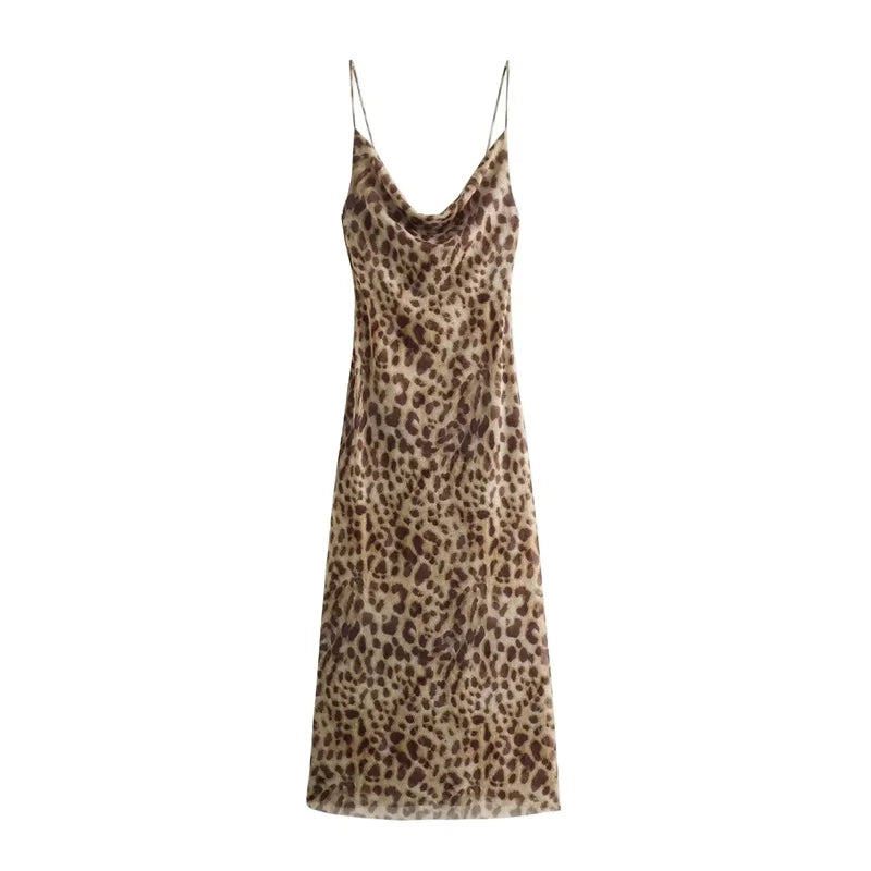 EasyPair Printed Midi Slip Dress – Desk-to-Brunch Geometric Glow